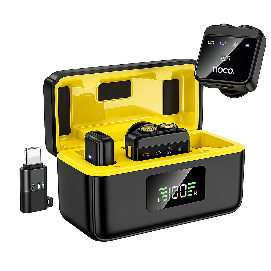 hoco-l17-dual-mic-wireless-microphone